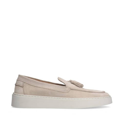 Manfield suède loafers beige afbeelding