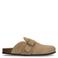 Manfield suède clogs beige