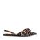 Sacha slingback loafers met panterprint beige/bruin
