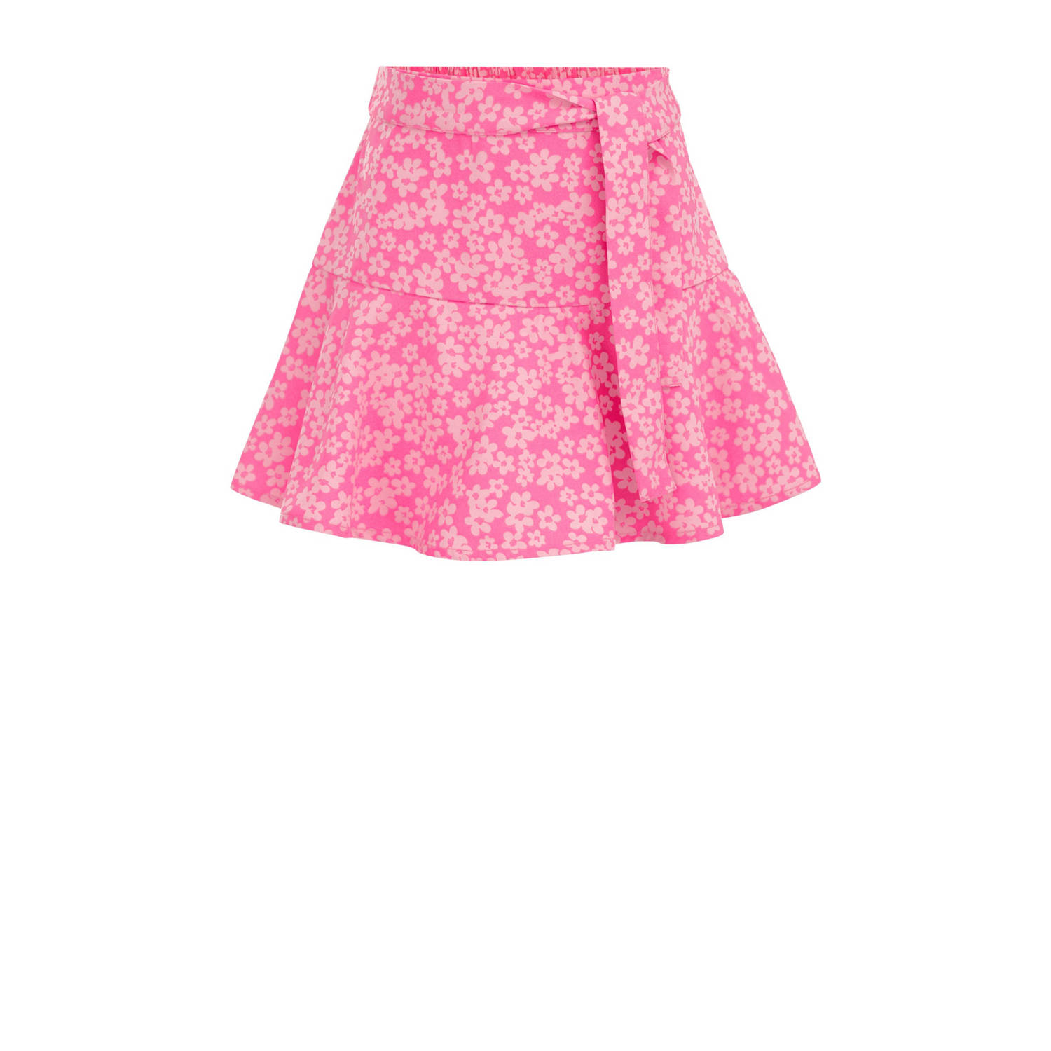 WE Fashion rok Roze Meisjes Gerecycled polyester Bloemen 146 152