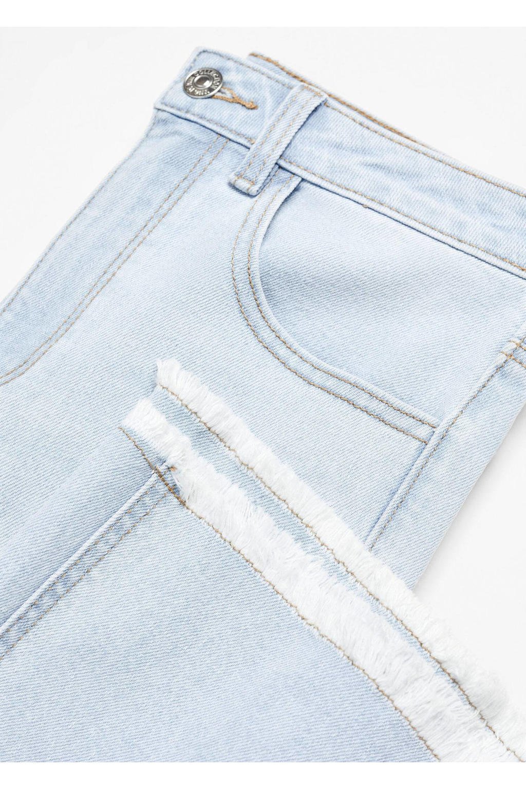 Mango Kids High Waist Flared Jeans Light Blue Denim Wehkamp