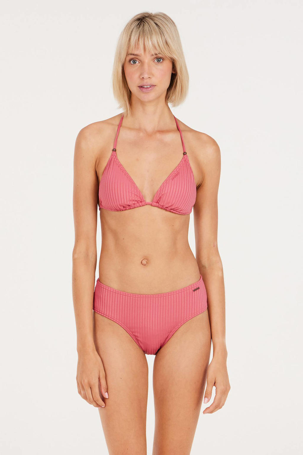 Protest hipster bikinibroekje MIXCELEBAS met ribstructuur roze