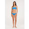 Protest voorgevormde crop bikinitop MIXRUBY met ribstructuur blauw