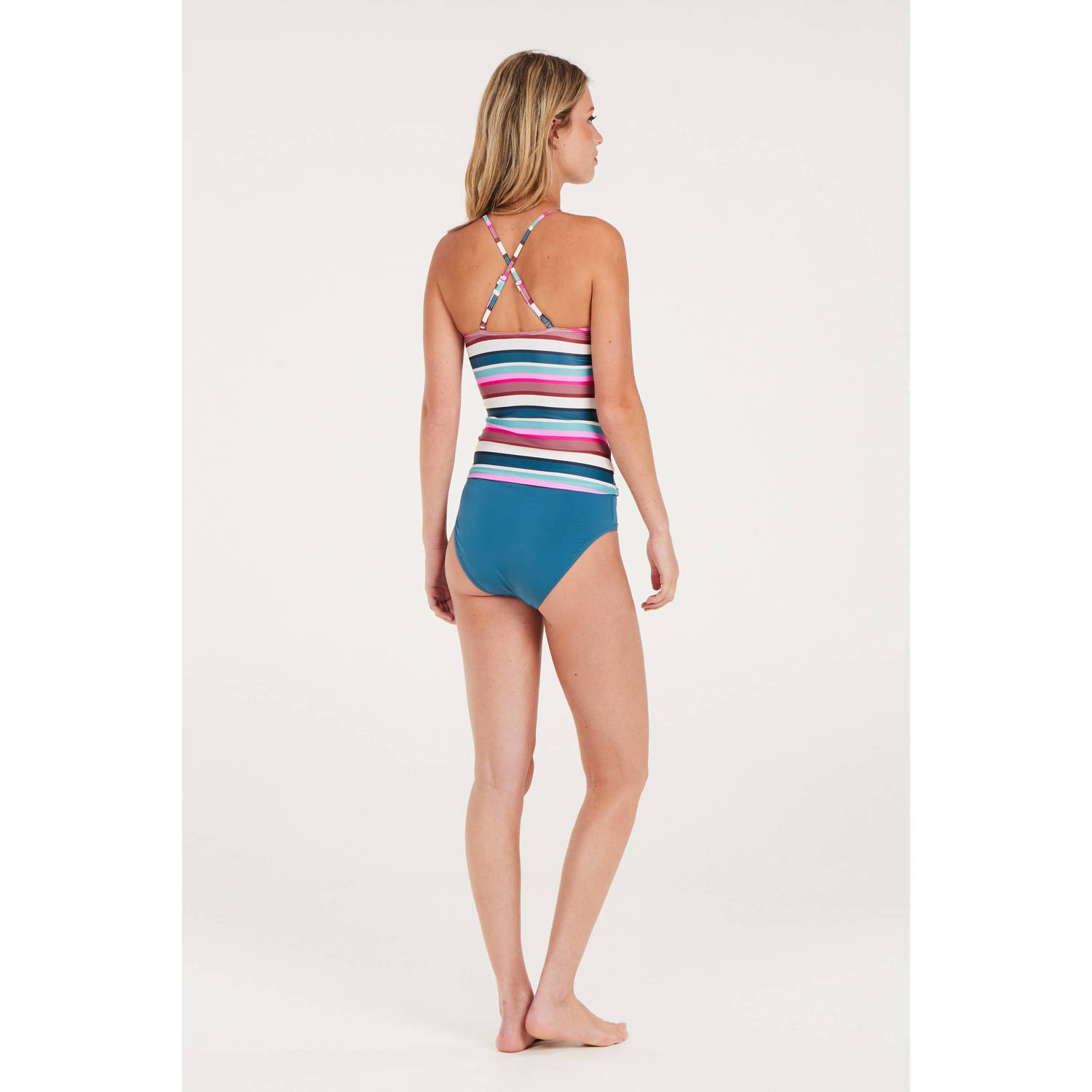 Protest high waist bikinibroekje MIXDIATOM petrol