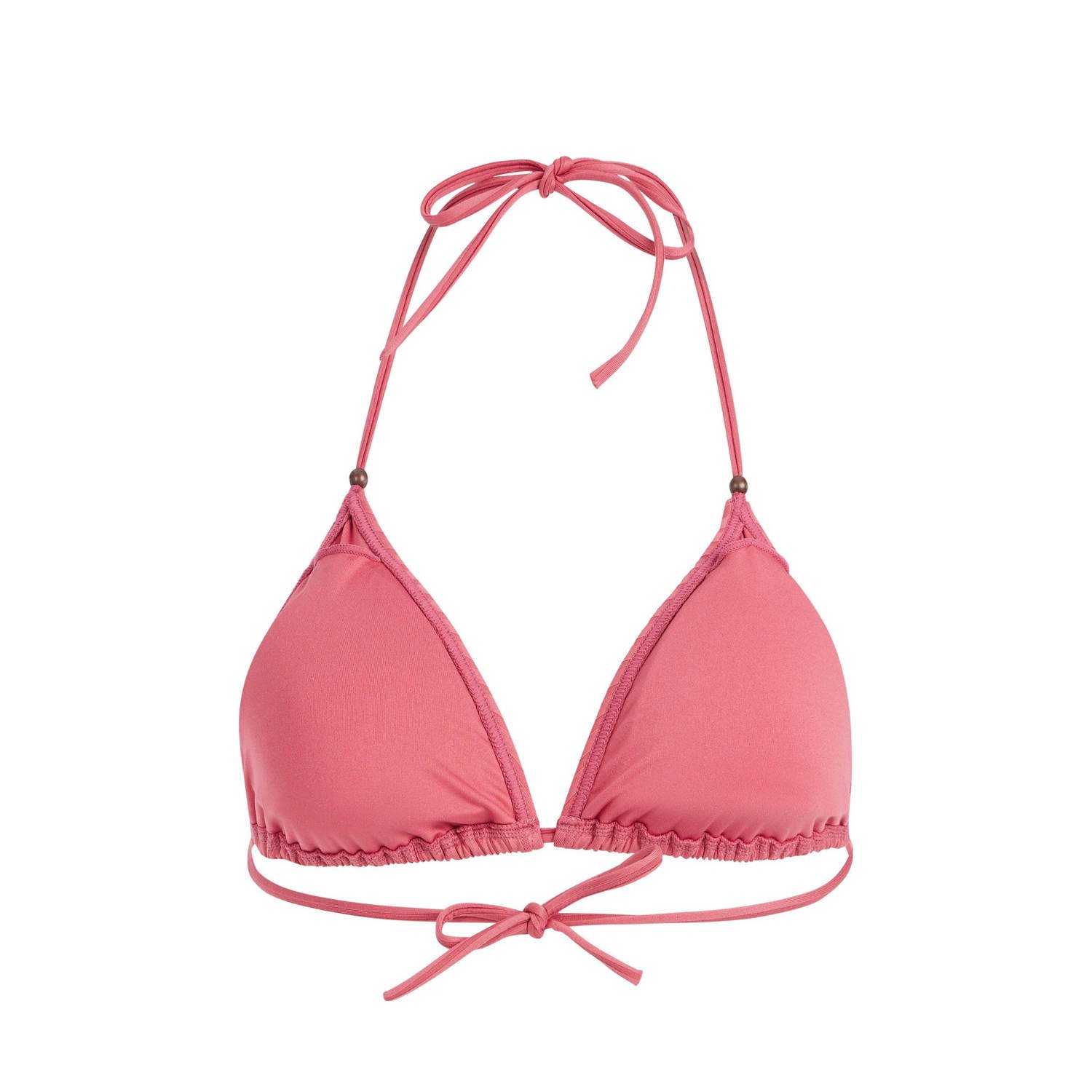 Protest voorgevormde triangel bikinitop MIXADELIA met ribstructuur roze