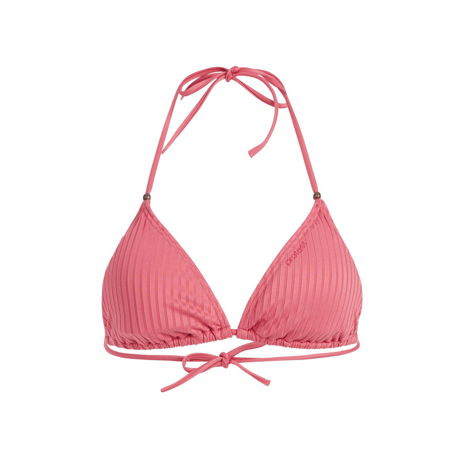 Protest voorgevormde triangel bikinitop MIXADELIA met ribstructuur roze