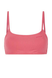 thumbnail: Protest voorgevormde crop bikinitop MIXRUBY met ribstructuur roze