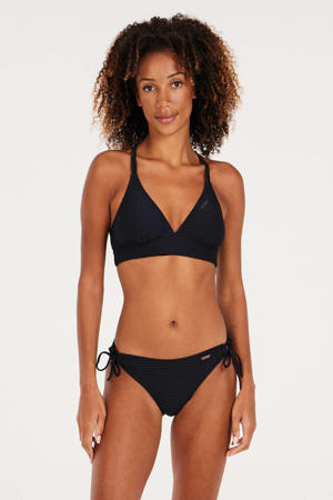 strik bikinibroekje MIXBACK met ribstructuur zwart