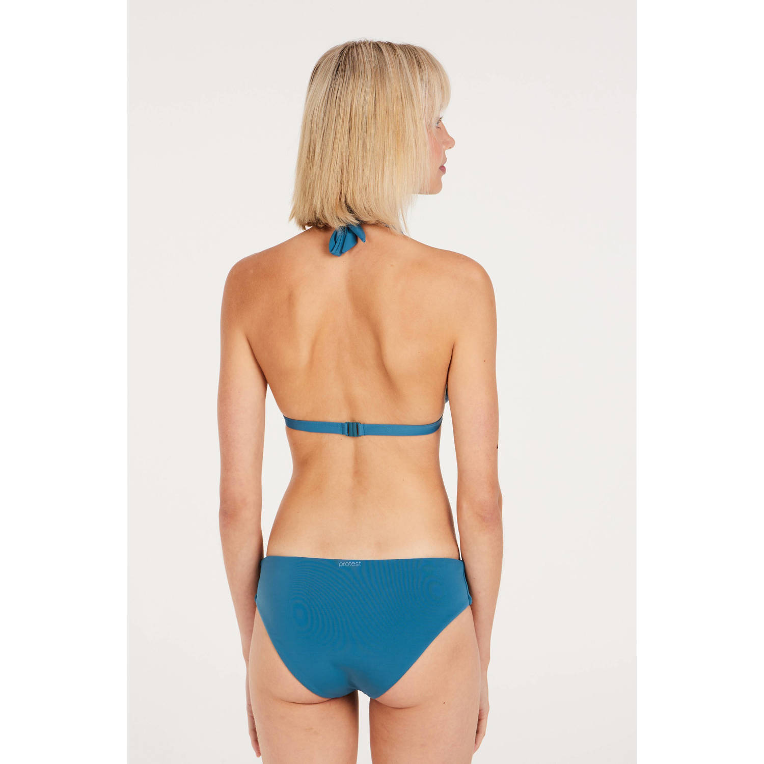 Protest voorgevormde halter bikinitop MIXZERO petrol