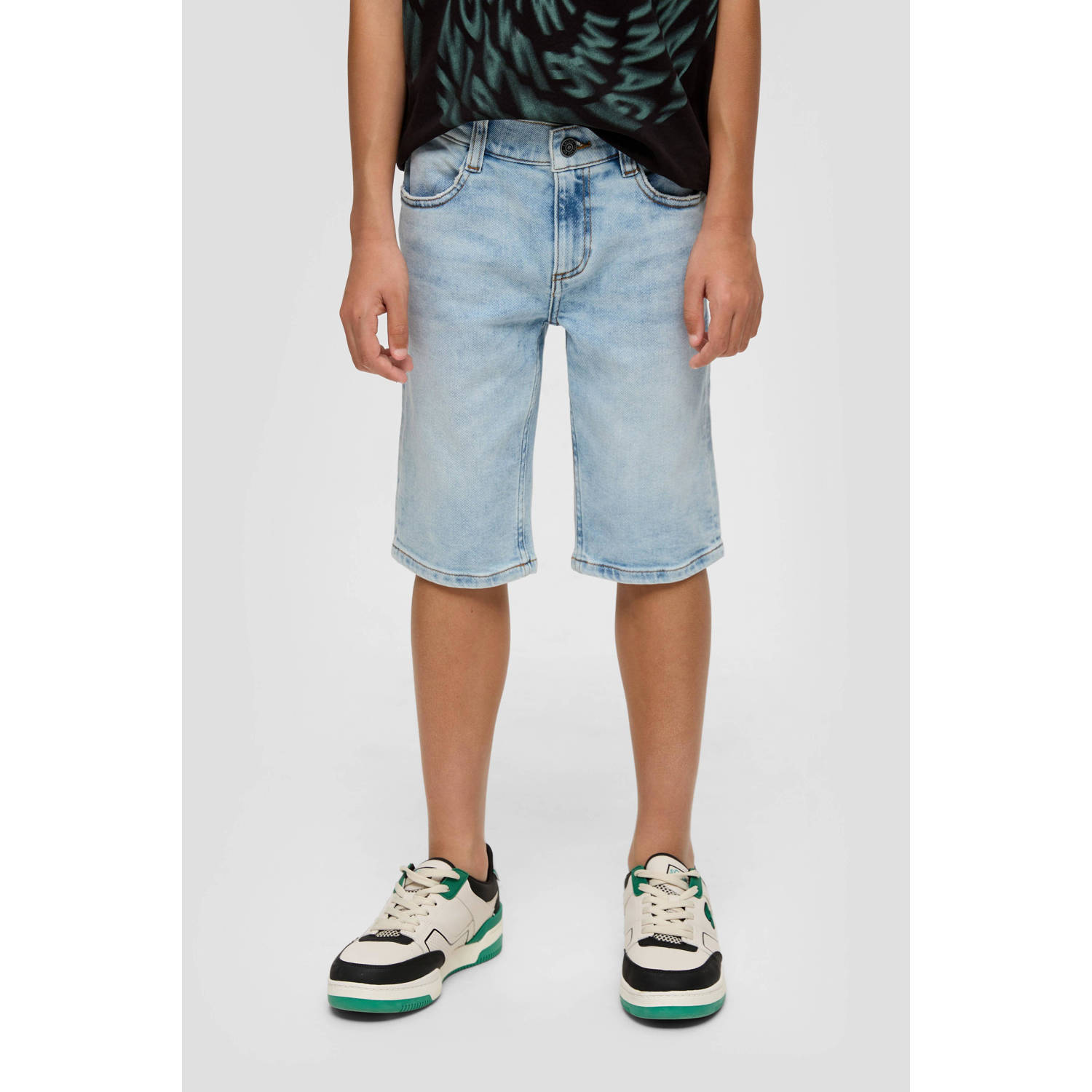 s.Oliver denim short light blue denim