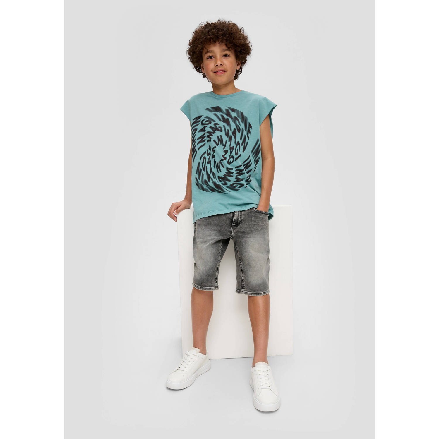 s.Oliver denim short grey denim