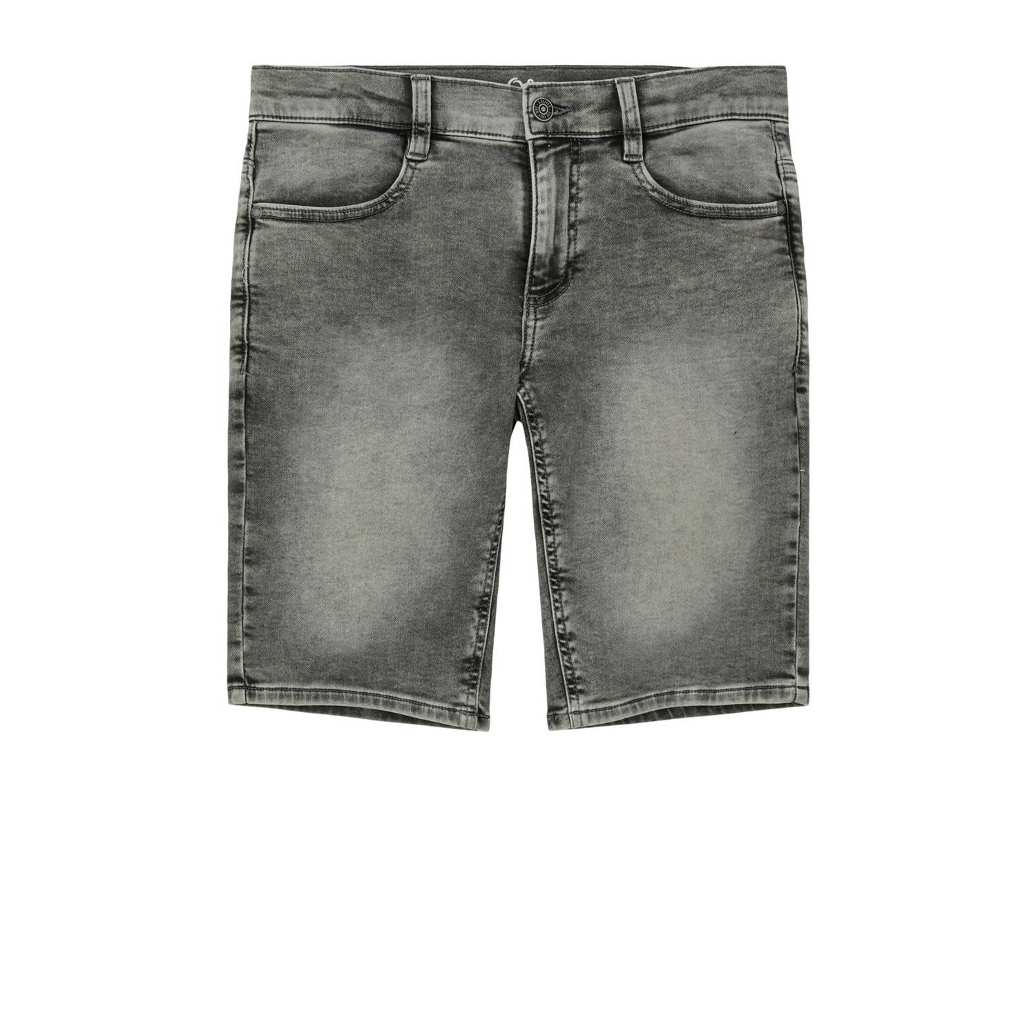 S.Oliver denim short grey denim Korte broek Grijs Jongens Stretchdenim 134