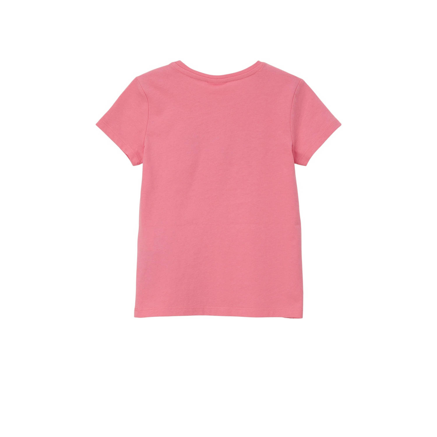 s.Oliver T-shirt met tekst roze