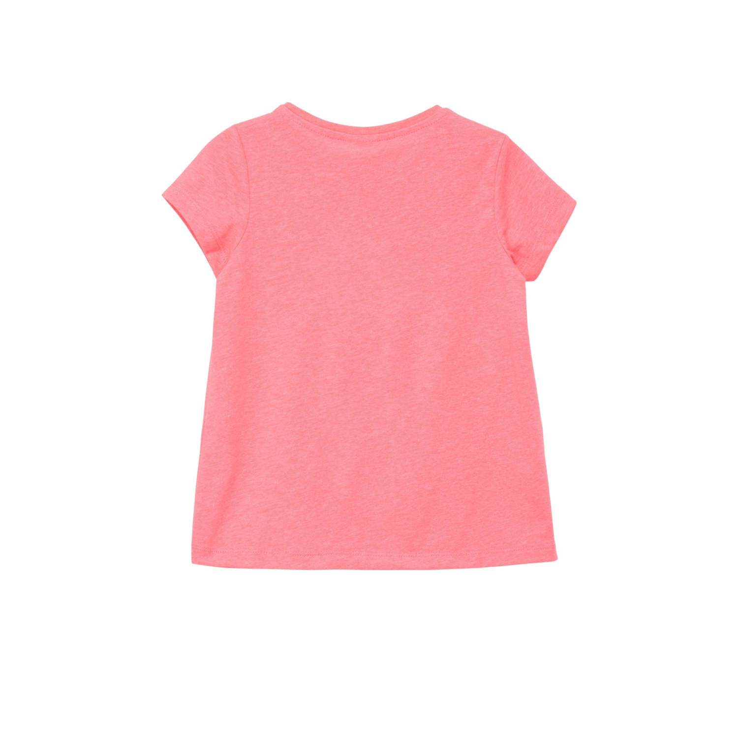 s.Oliver T-shirt met printopdruk roze