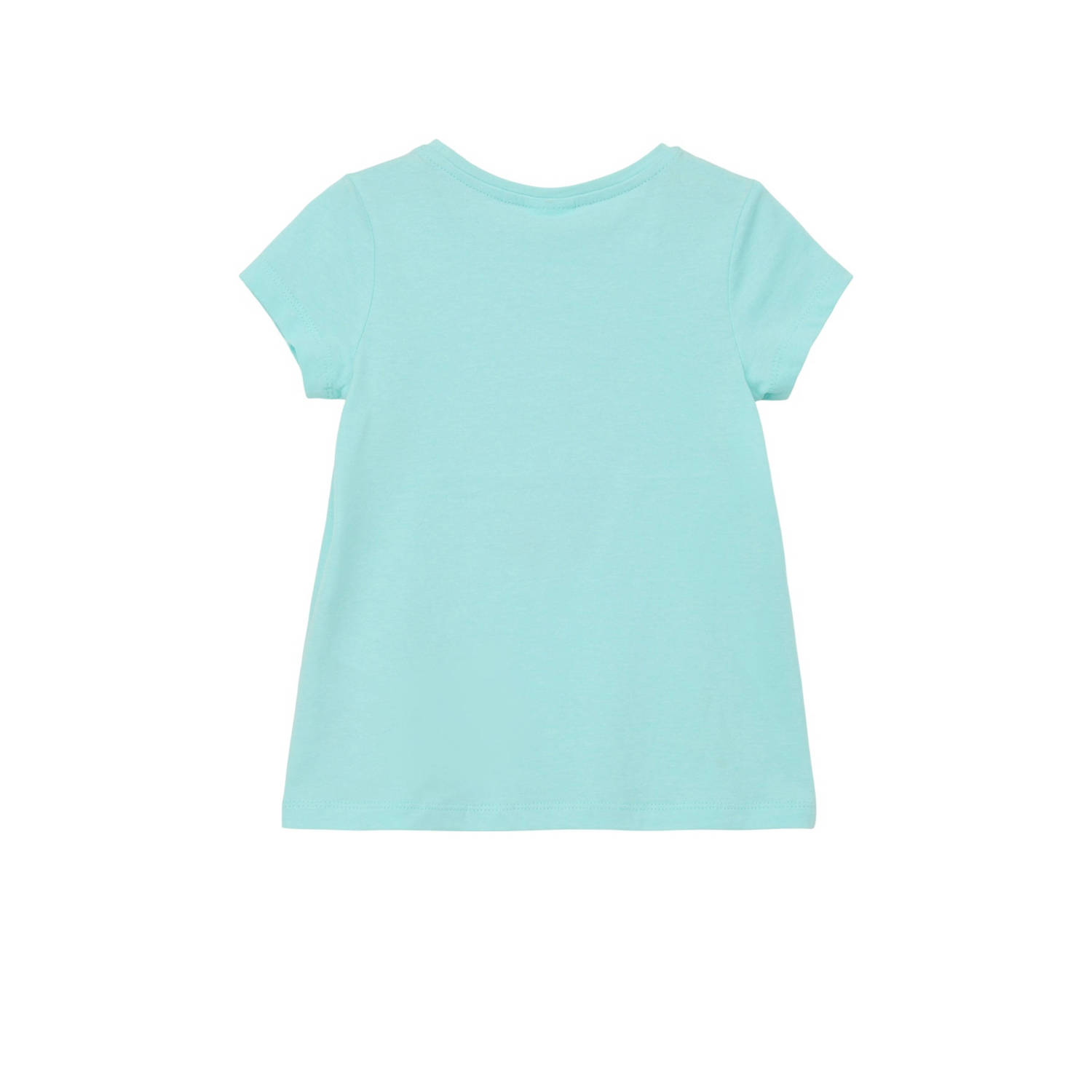 s.Oliver T-shirt met printopdruk blauw