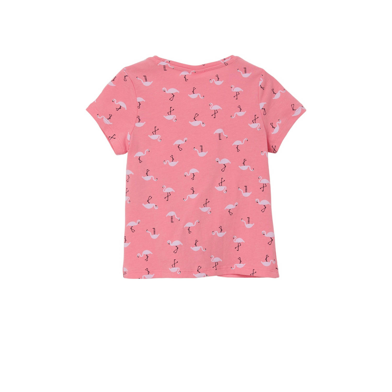 s.Oliver T-shirt met all over print roze