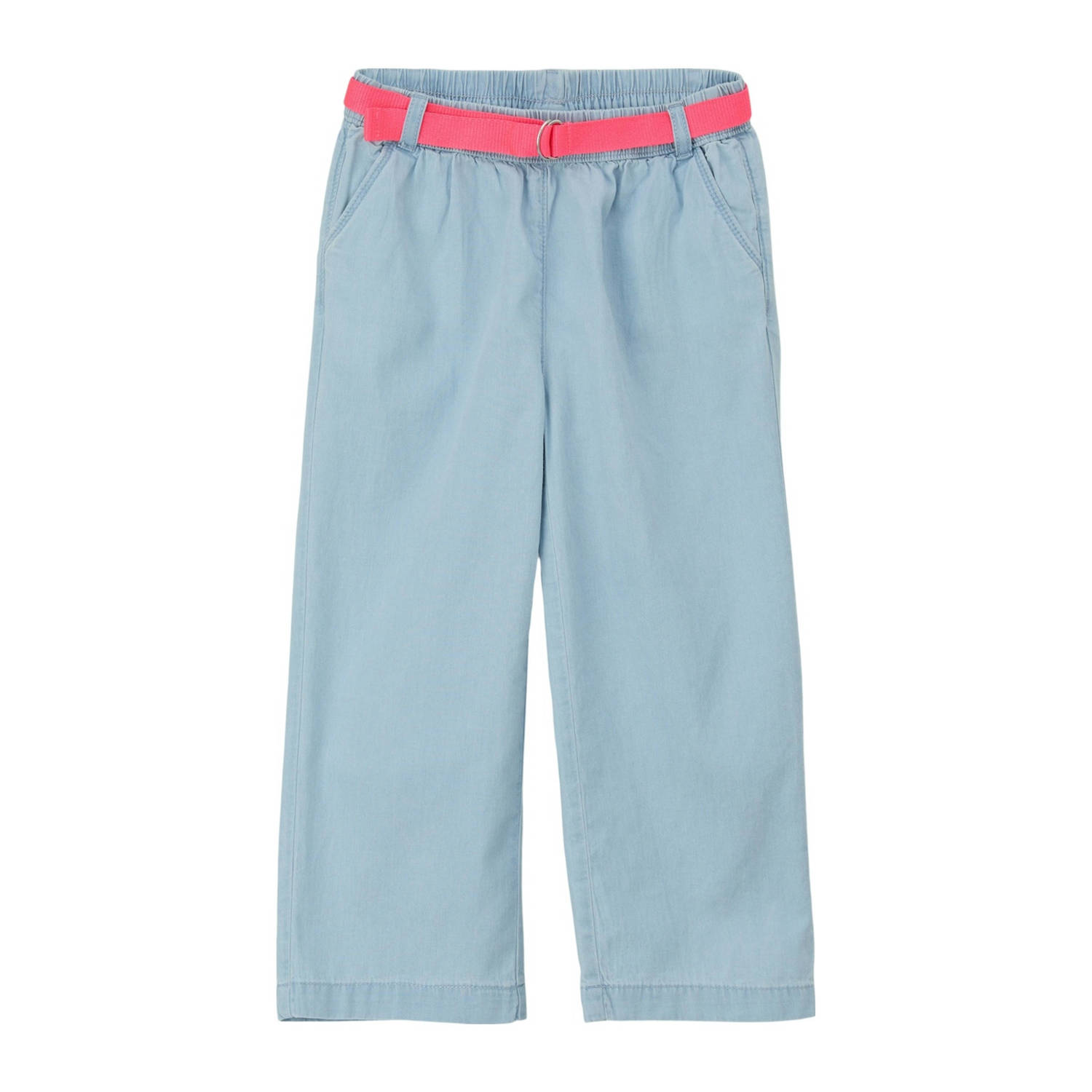 S.Oliver broek light blue denim Blauw Meisjes Katoen Effen 134