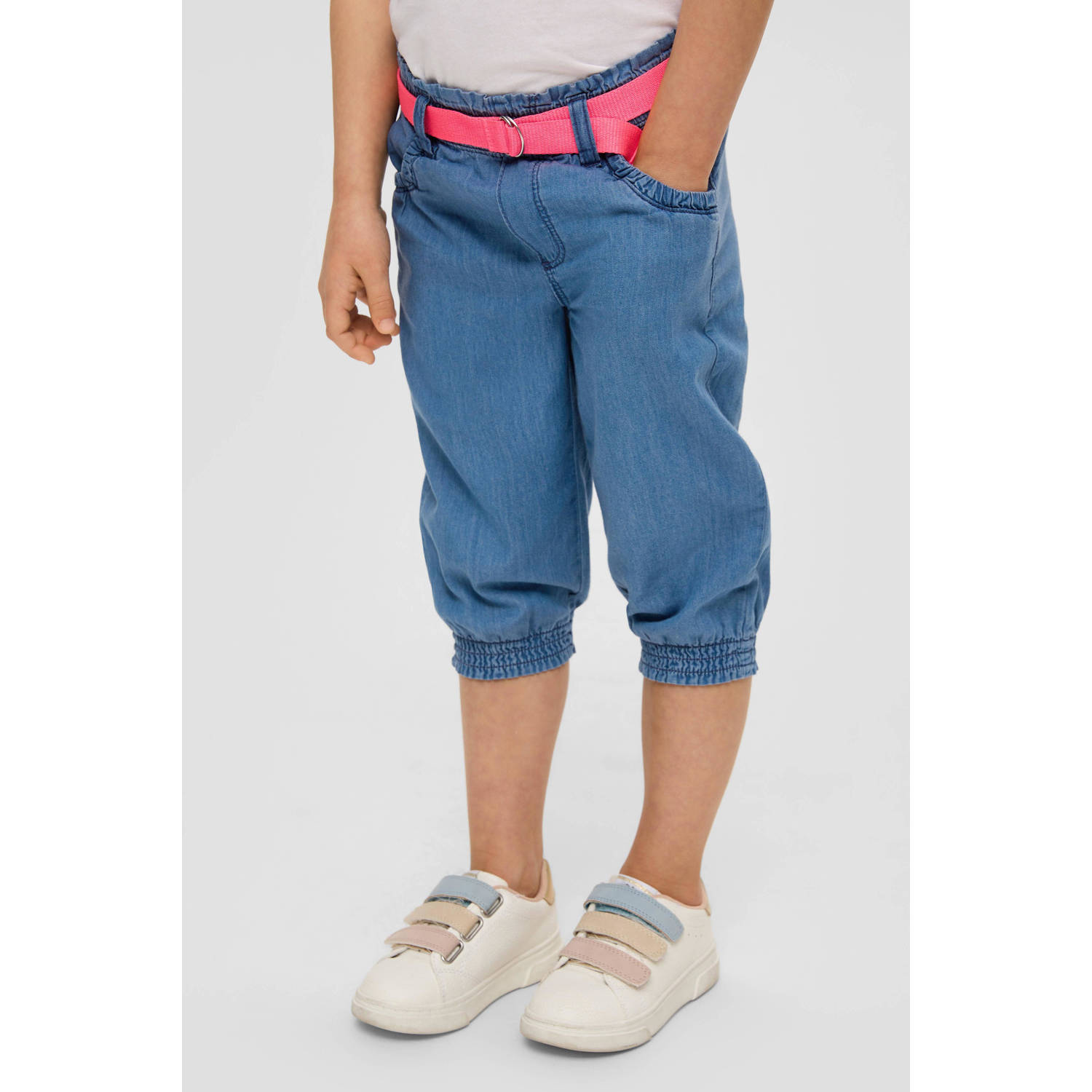 s.Oliver broek medium blue denim