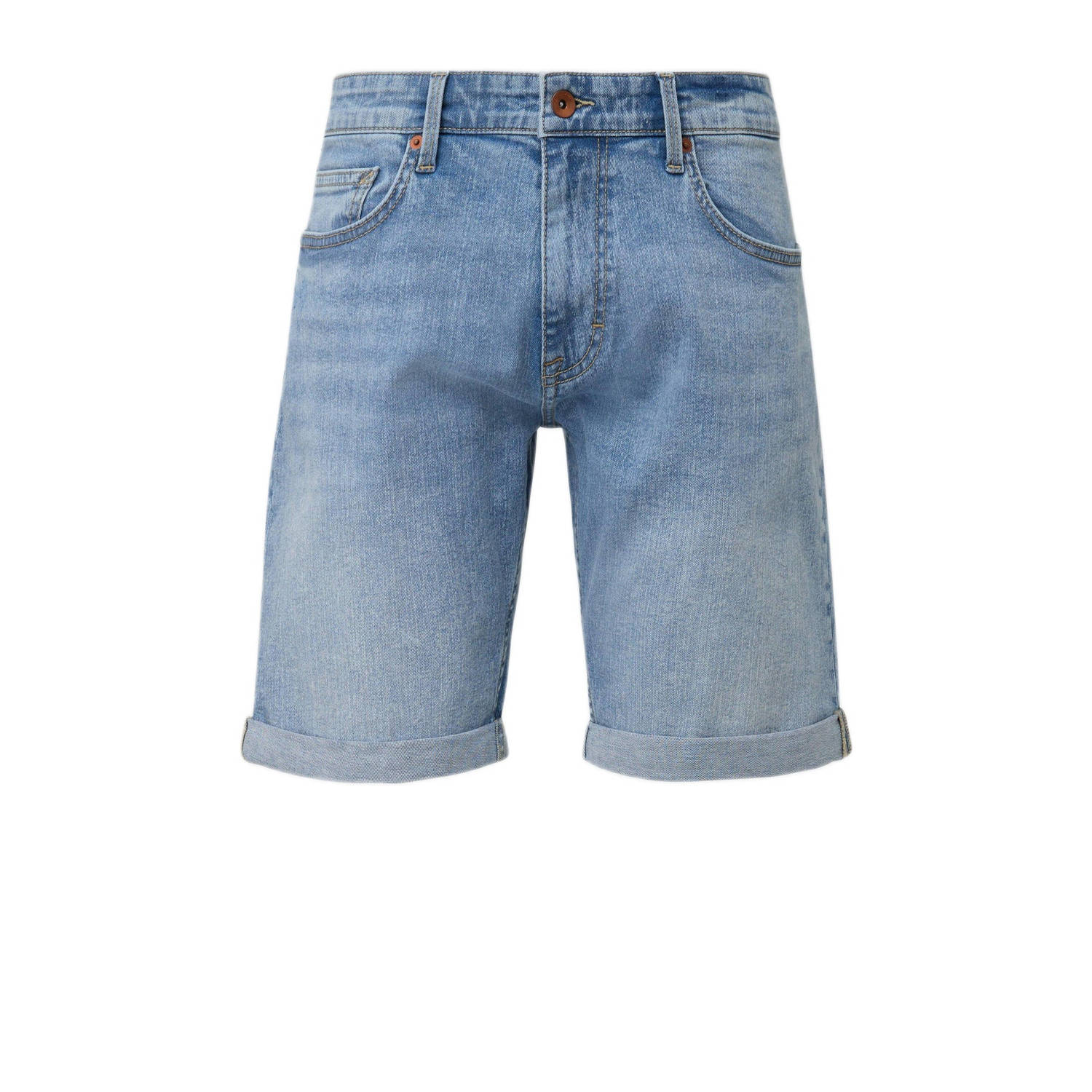 Q S by s.Oliver regular fit short blauw
