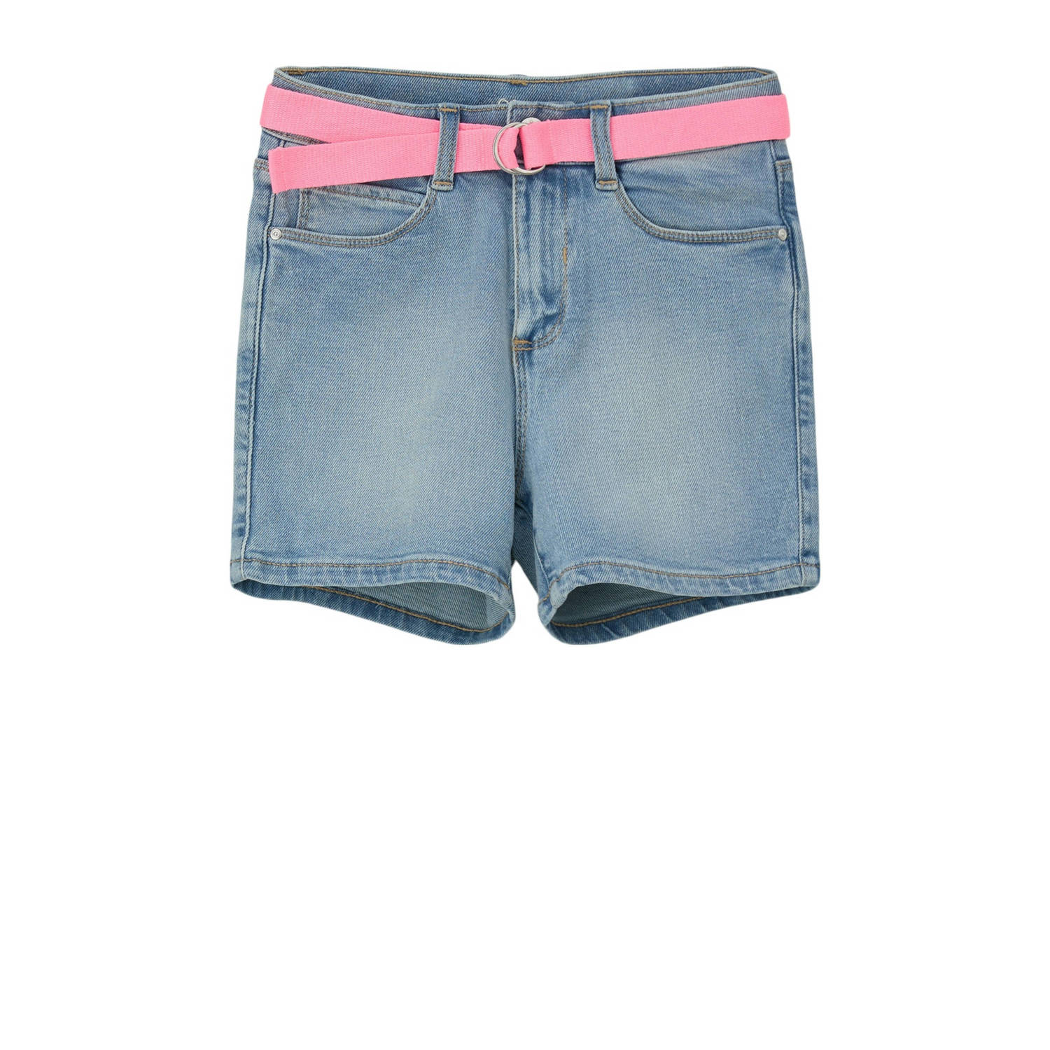 S.Oliver denim short medium blue denim Korte broek Blauw Meisjes Stretchdenim 134