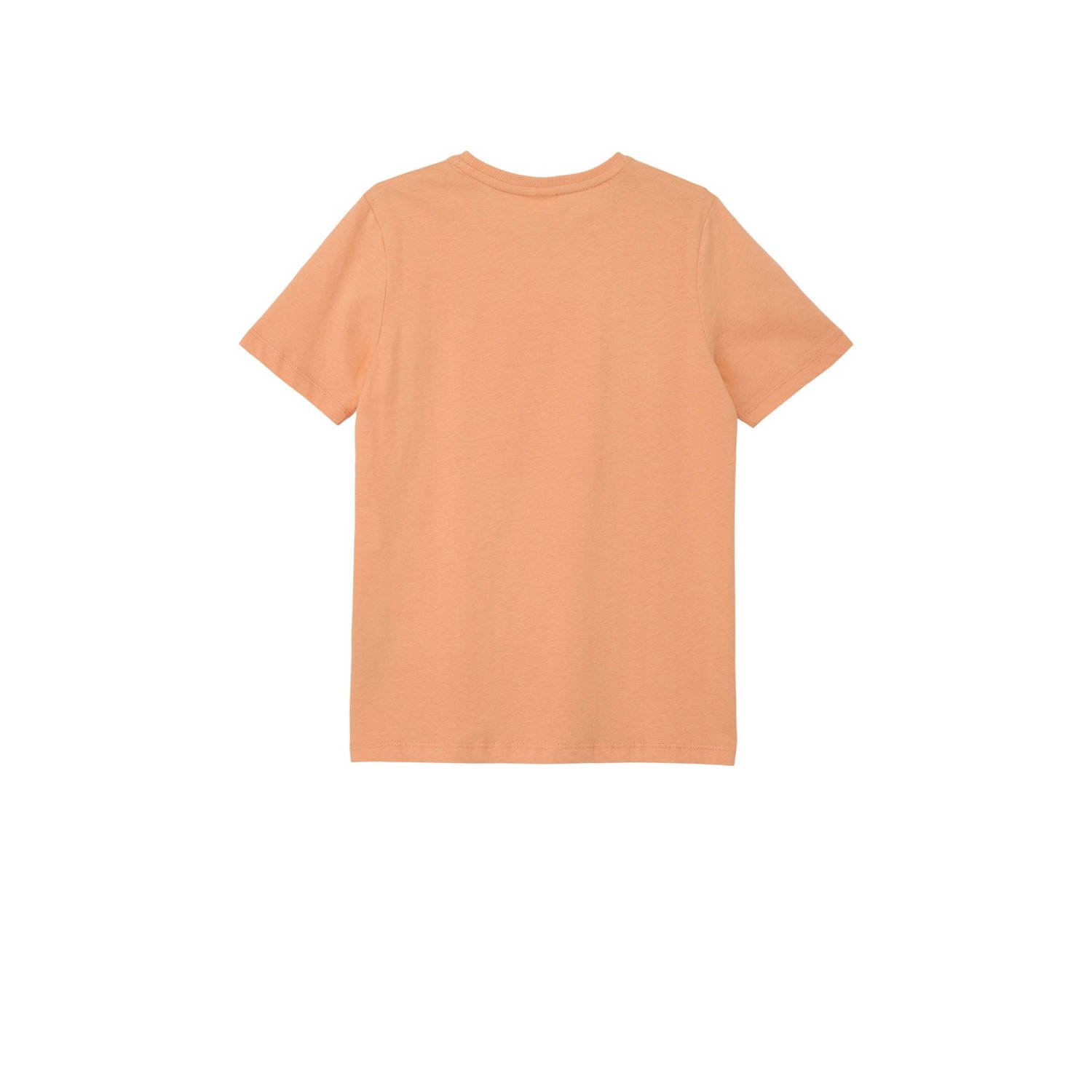 s.Oliver T-shirt met printopdruk oranje