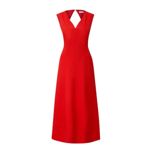 s.Oliver BLACK LABEL A-lijn jurk met open rug rood
