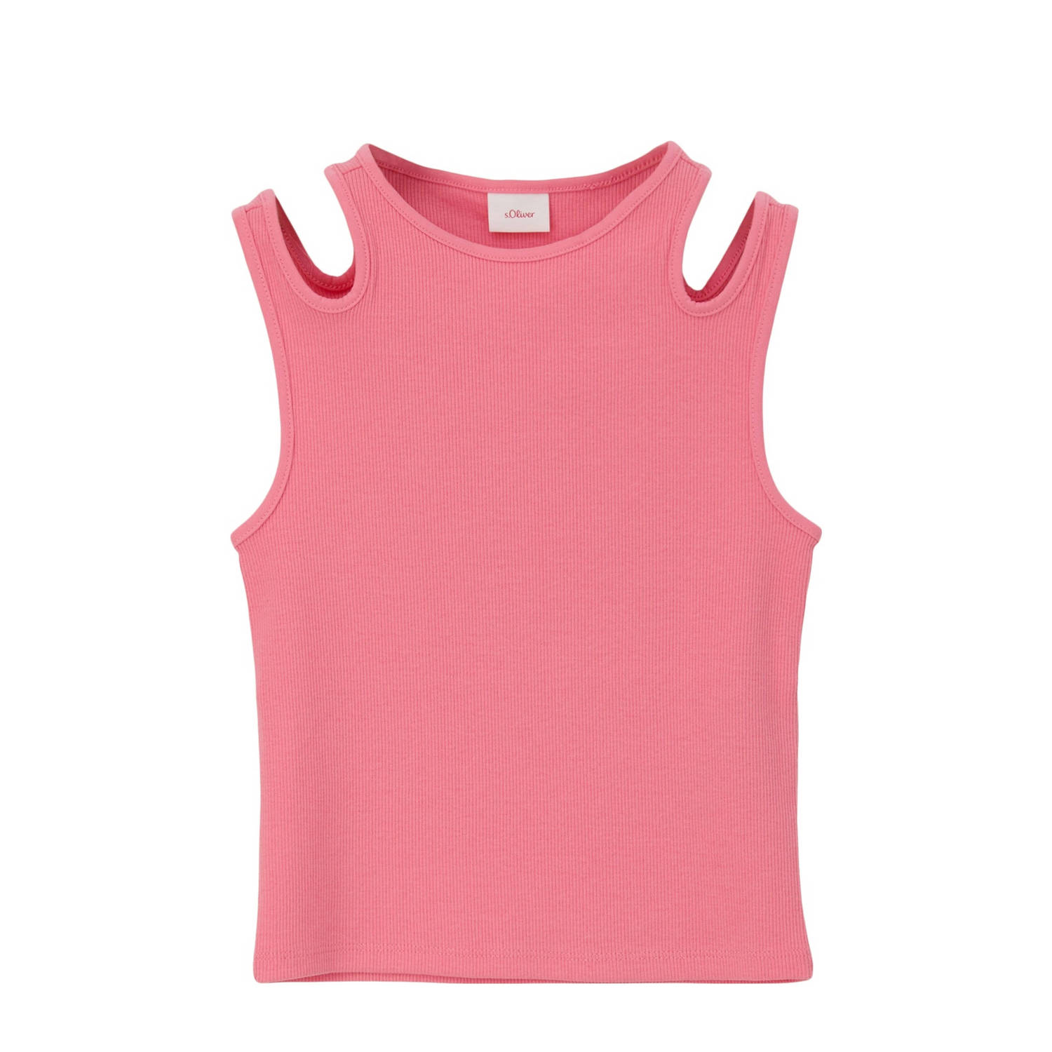 S.Oliver top roze Meisjes Stretchkatoen Ronde hals Effen 134 140