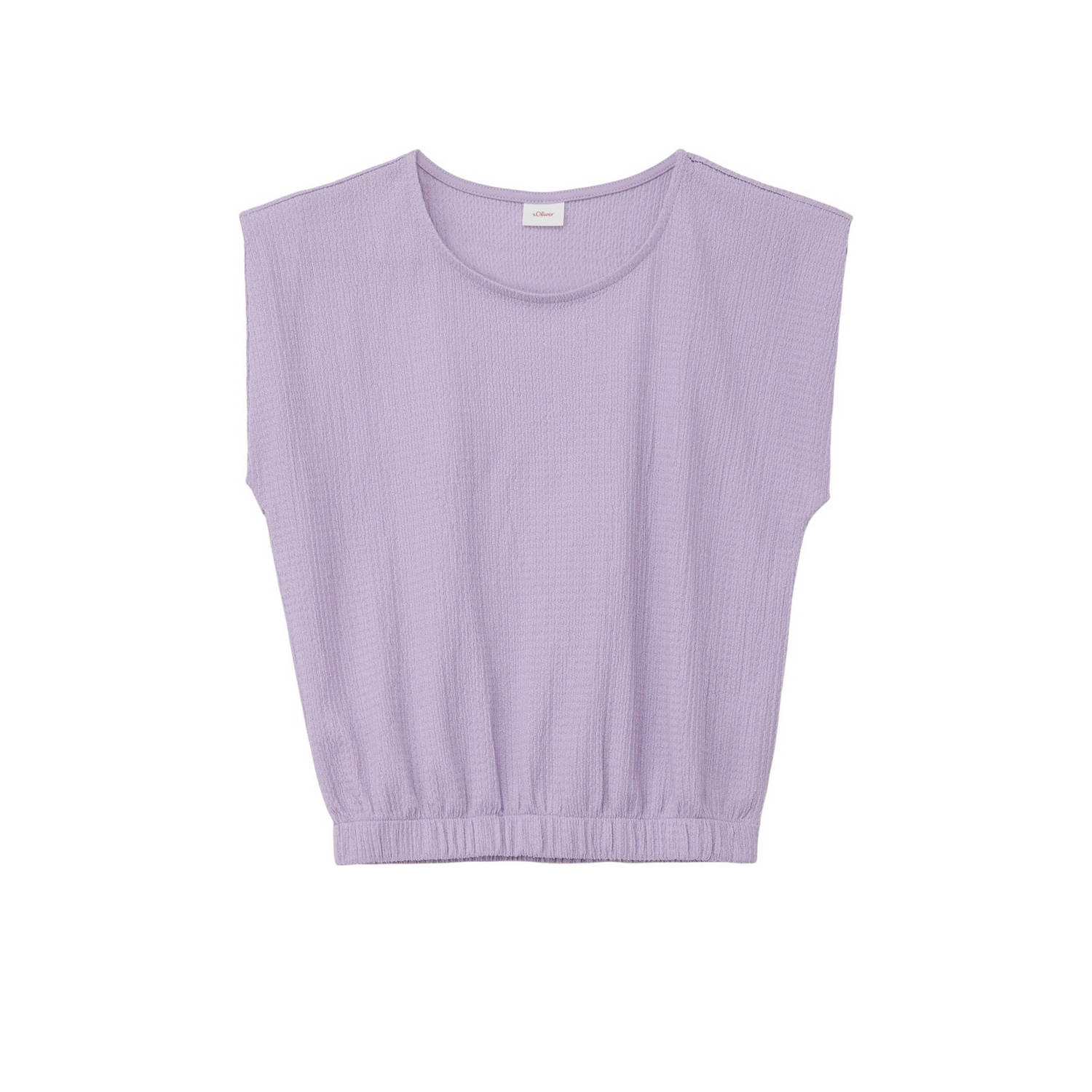 S.Oliver top lila Paars Meisjes Polyester Ronde hals Effen 146 152