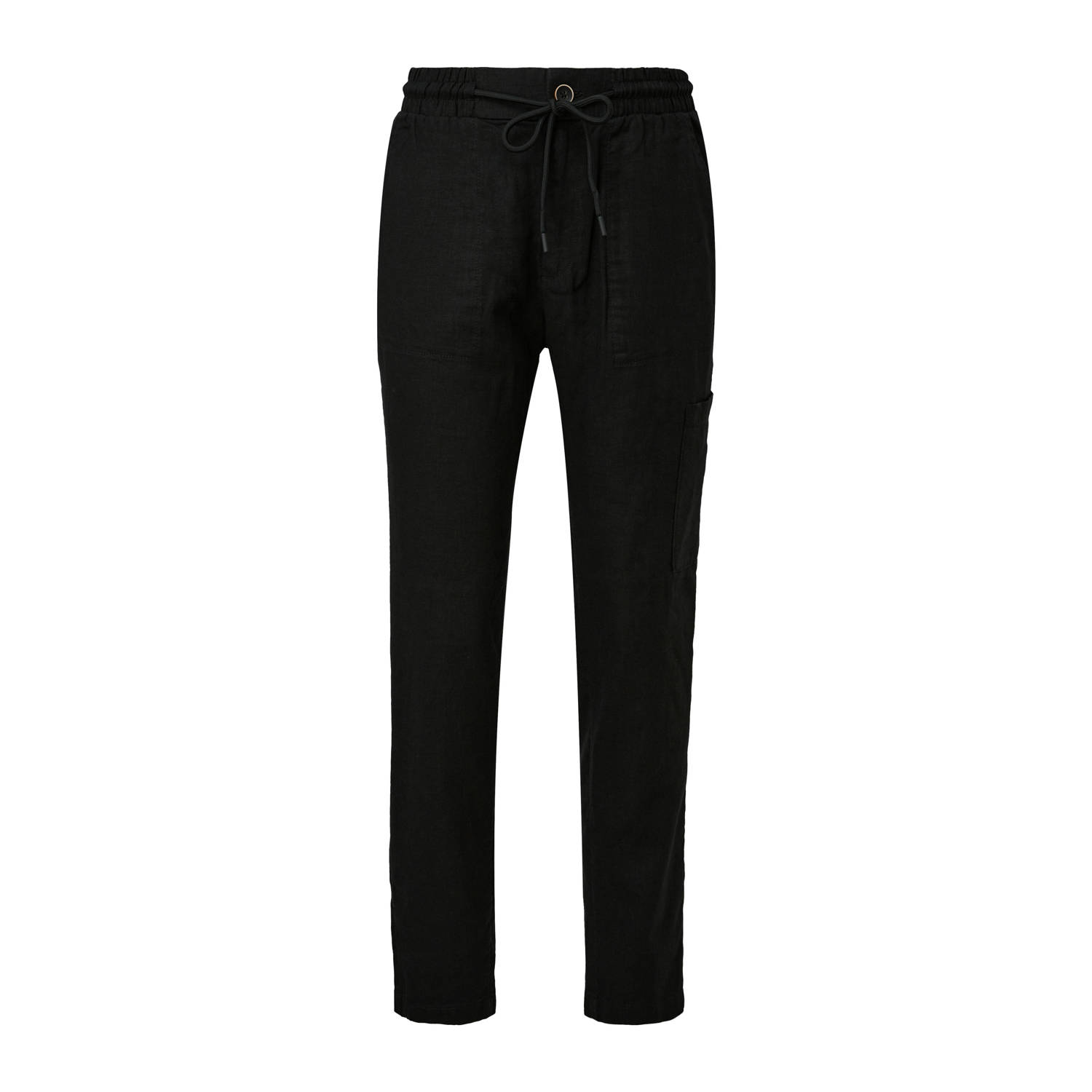 S.Oliver RED LABEL Regular fit linnen broek met tunnelkoord