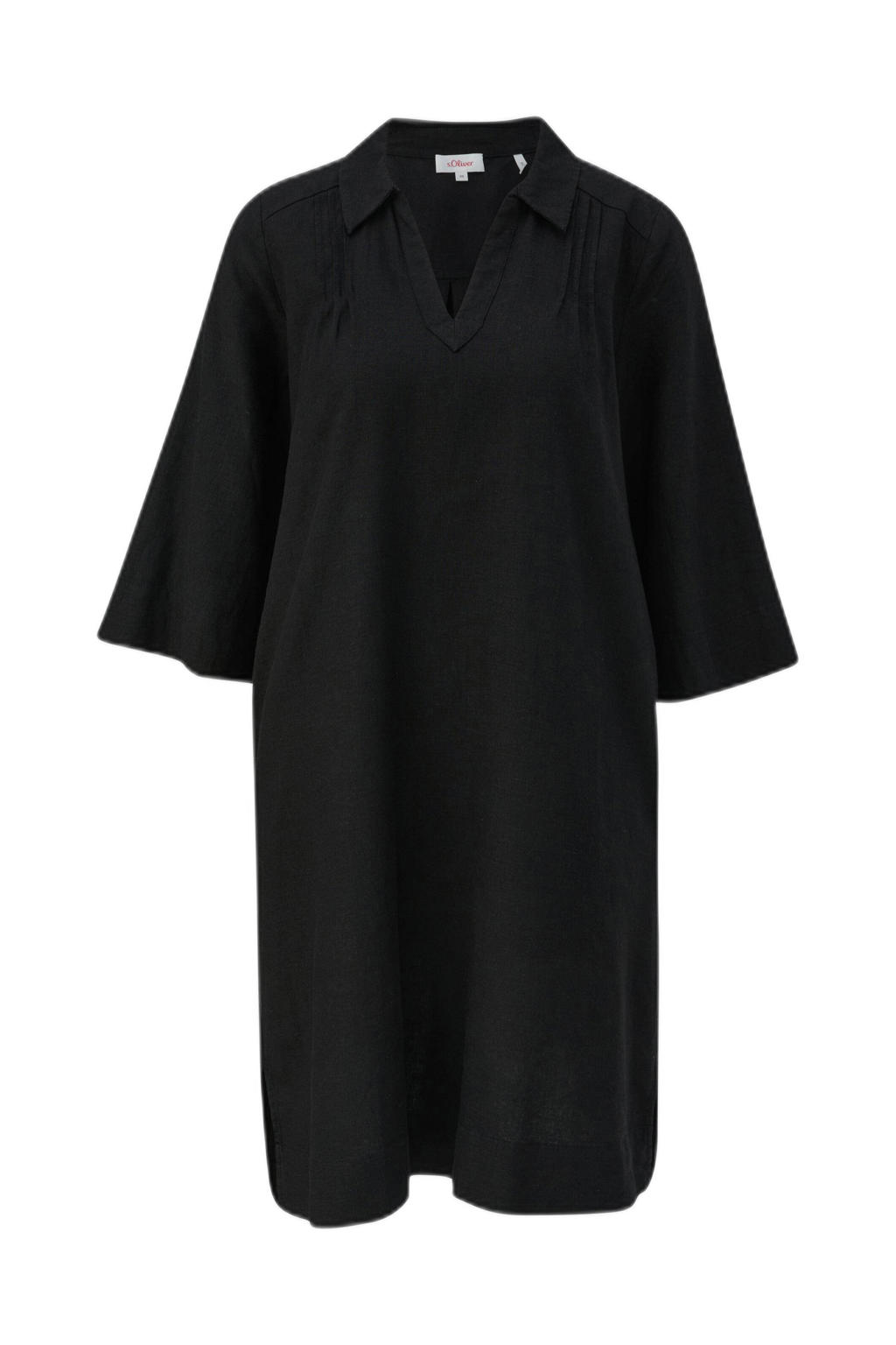 Linnen blouse lang lange mouw wit