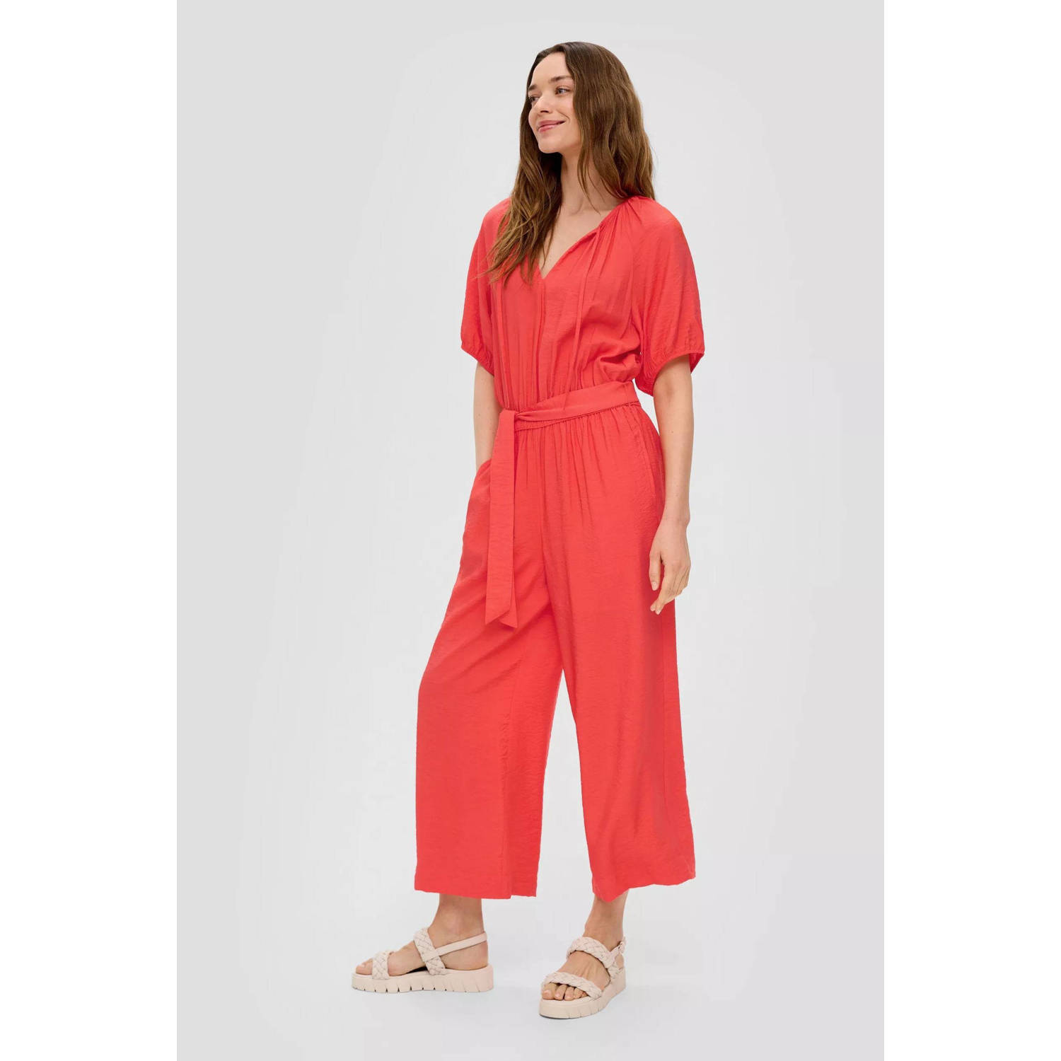 s.Oliver jumpsuit koraalrood