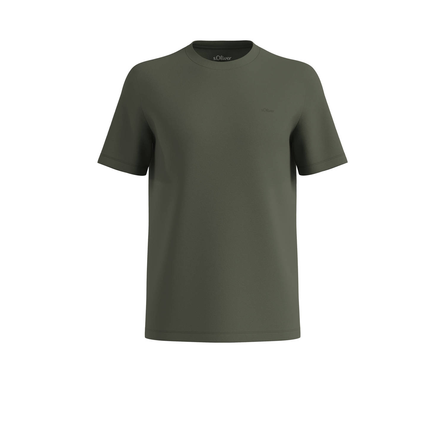 S.Oliver Big Size T-shirt Plus Size khaki groen