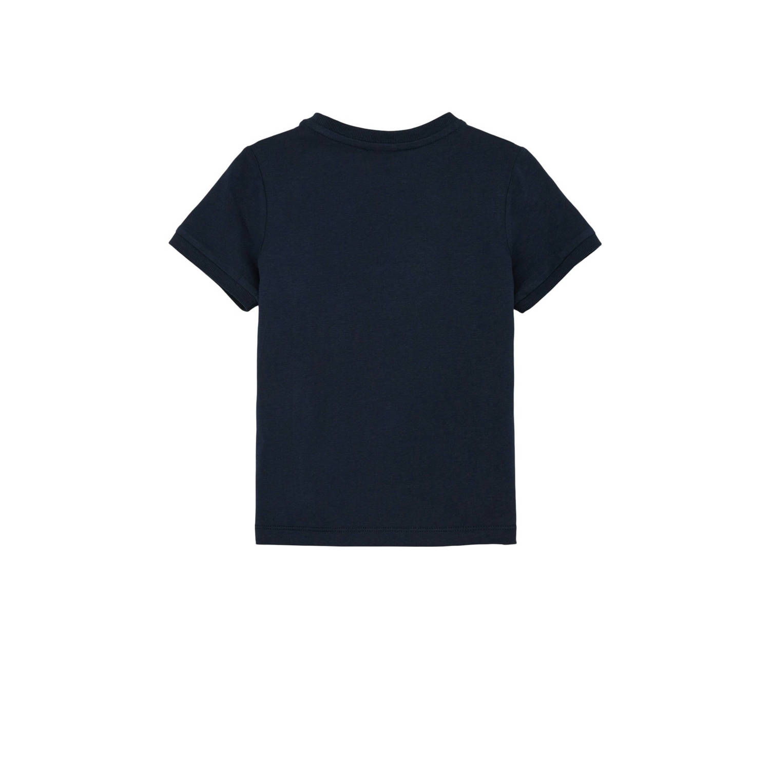 S.Oliver T-shirt met printopdruk donkerblauw Jongens Katoen Ronde hals 128 134