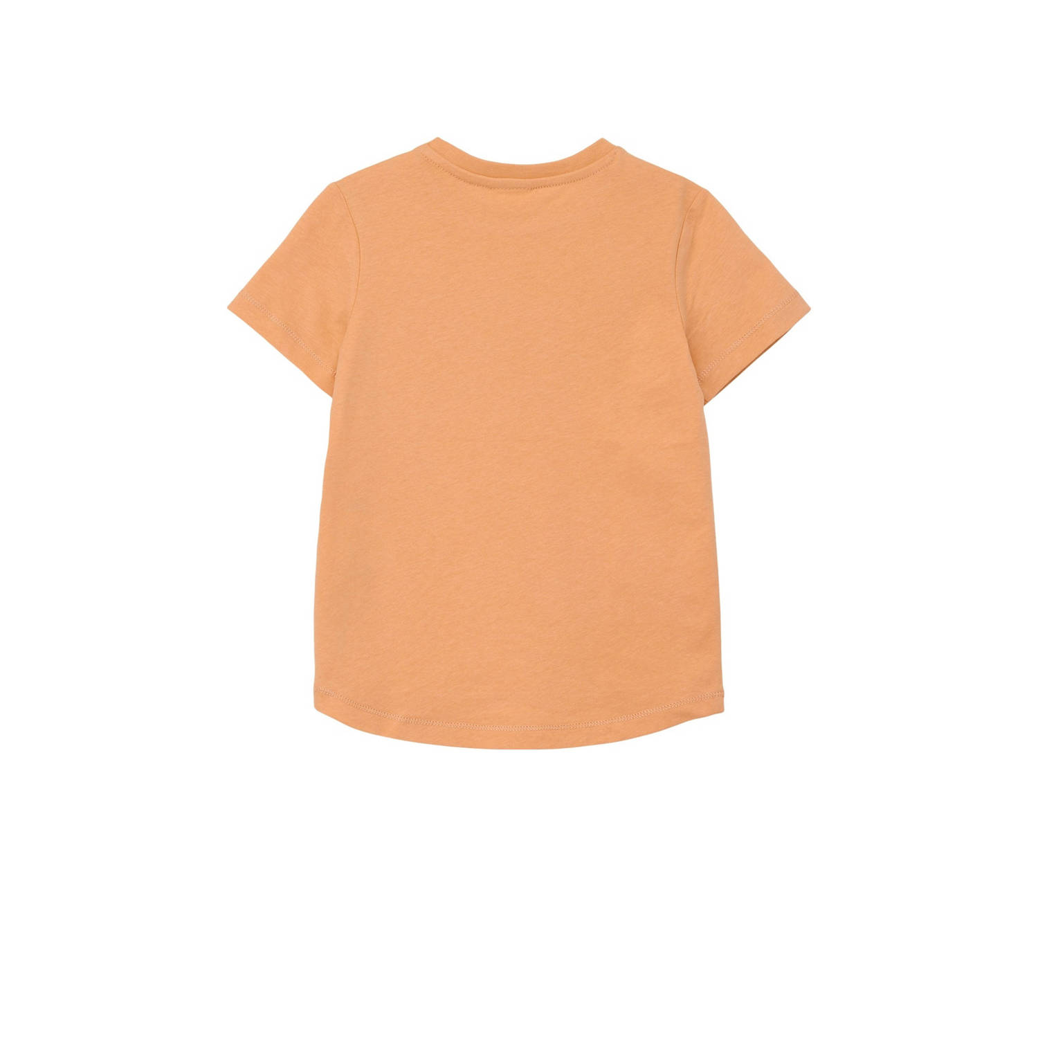 s.Oliver T-shirt met tekst oranje