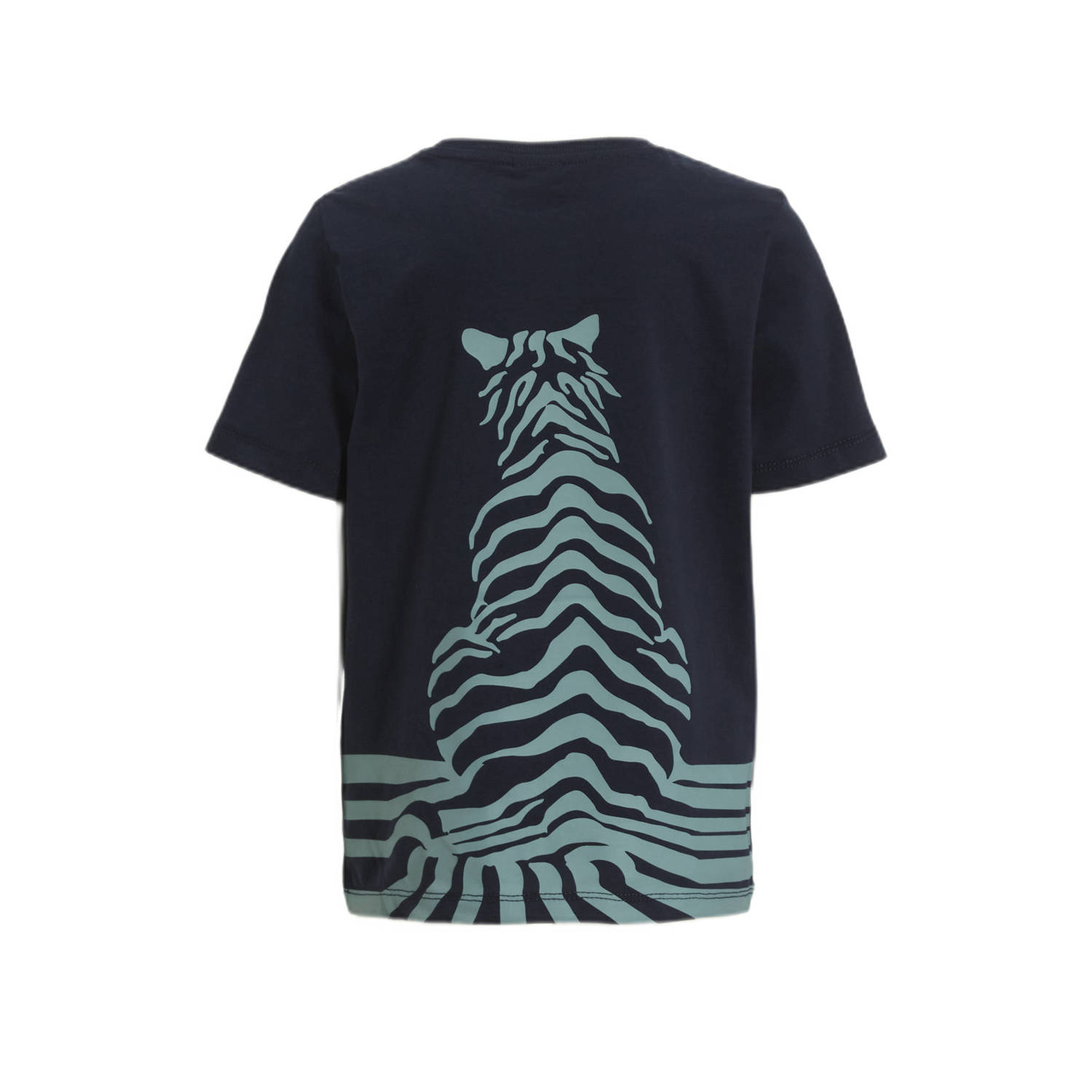 s.Oliver T-shirt met backprint navy