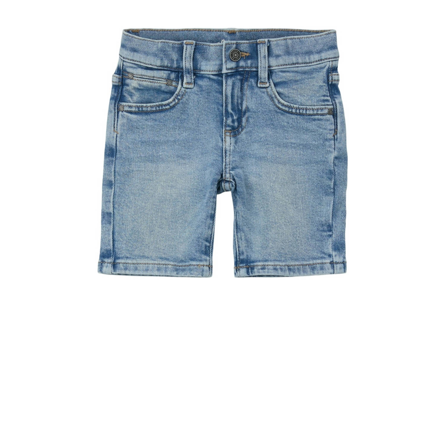 S.Oliver denim short light blue Korte broek Blauw Jongens Stretchdenim 134