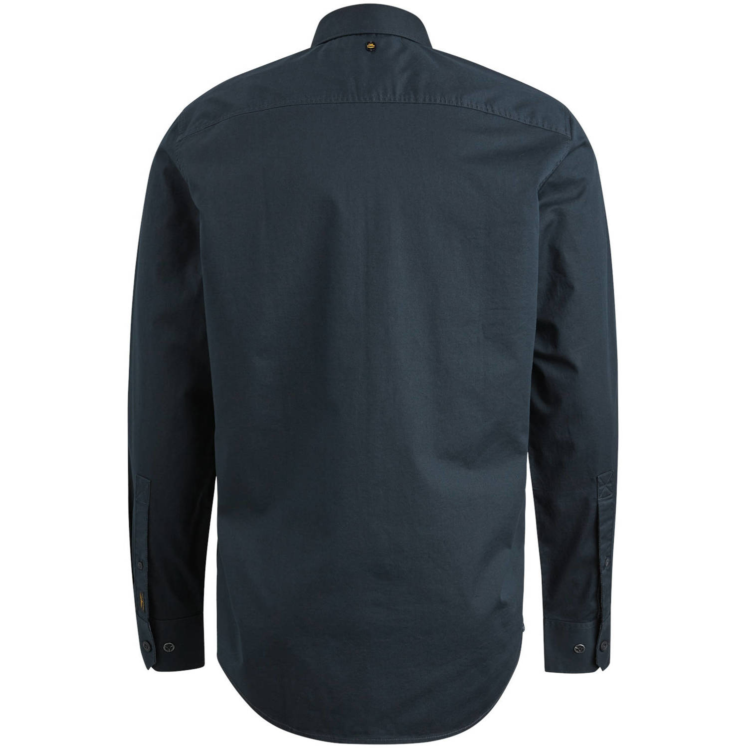 PME Legend regular fit overhemd met logo donkerblauw