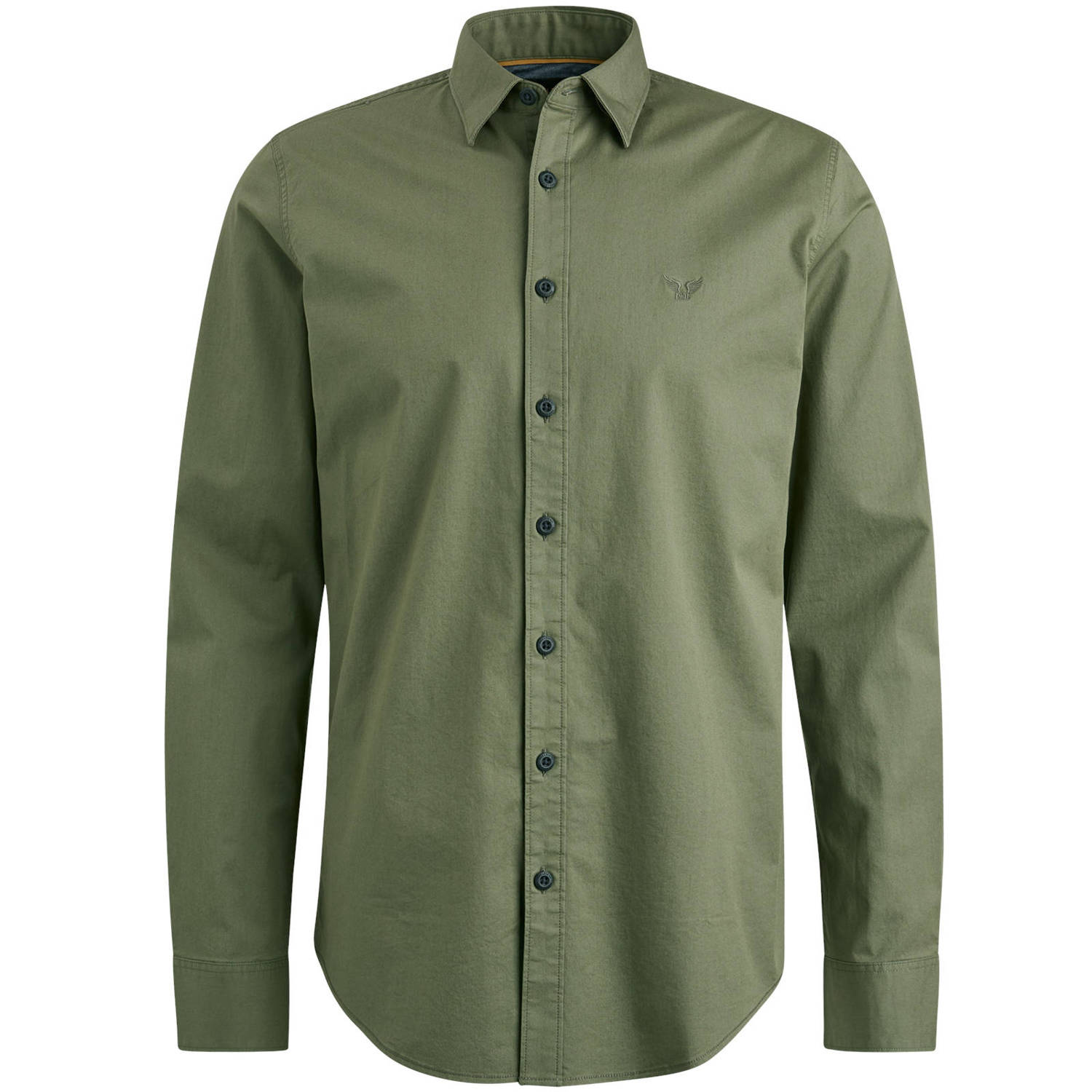 PME Legend regular fit overhemd met logo groen