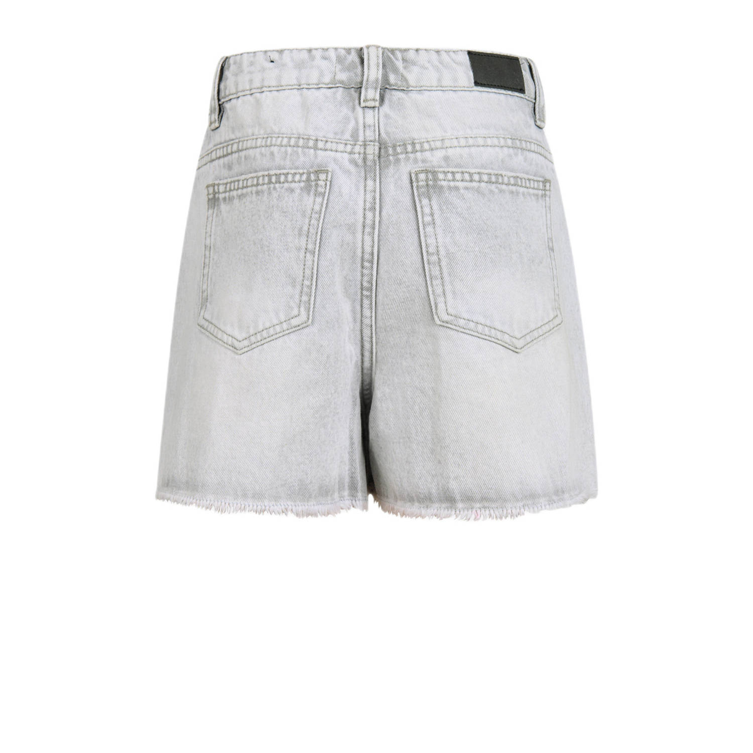 Shoeby high waist regular fit denim short grey denim