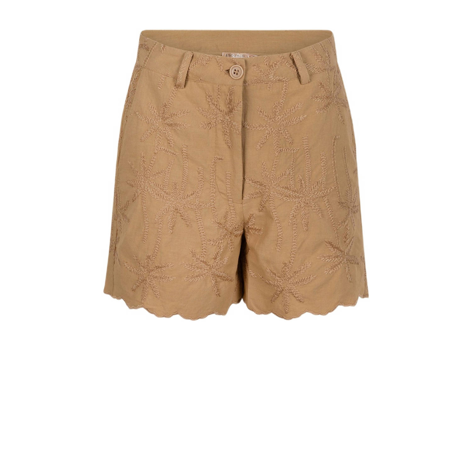 Esqualo regular fit short lichtbruin