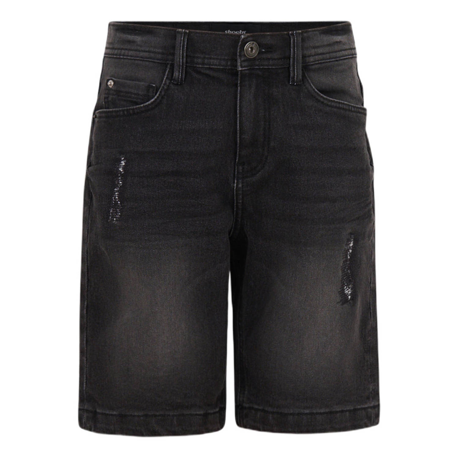 Shoeby denim short grijs Jongens Katoen Effen 110 116