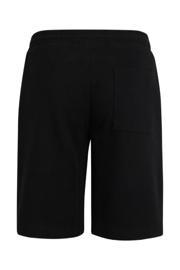 thumbnail: Zwarte jongens Shoeby sweatshort van katoen met elastische tailleband met koord en effen
