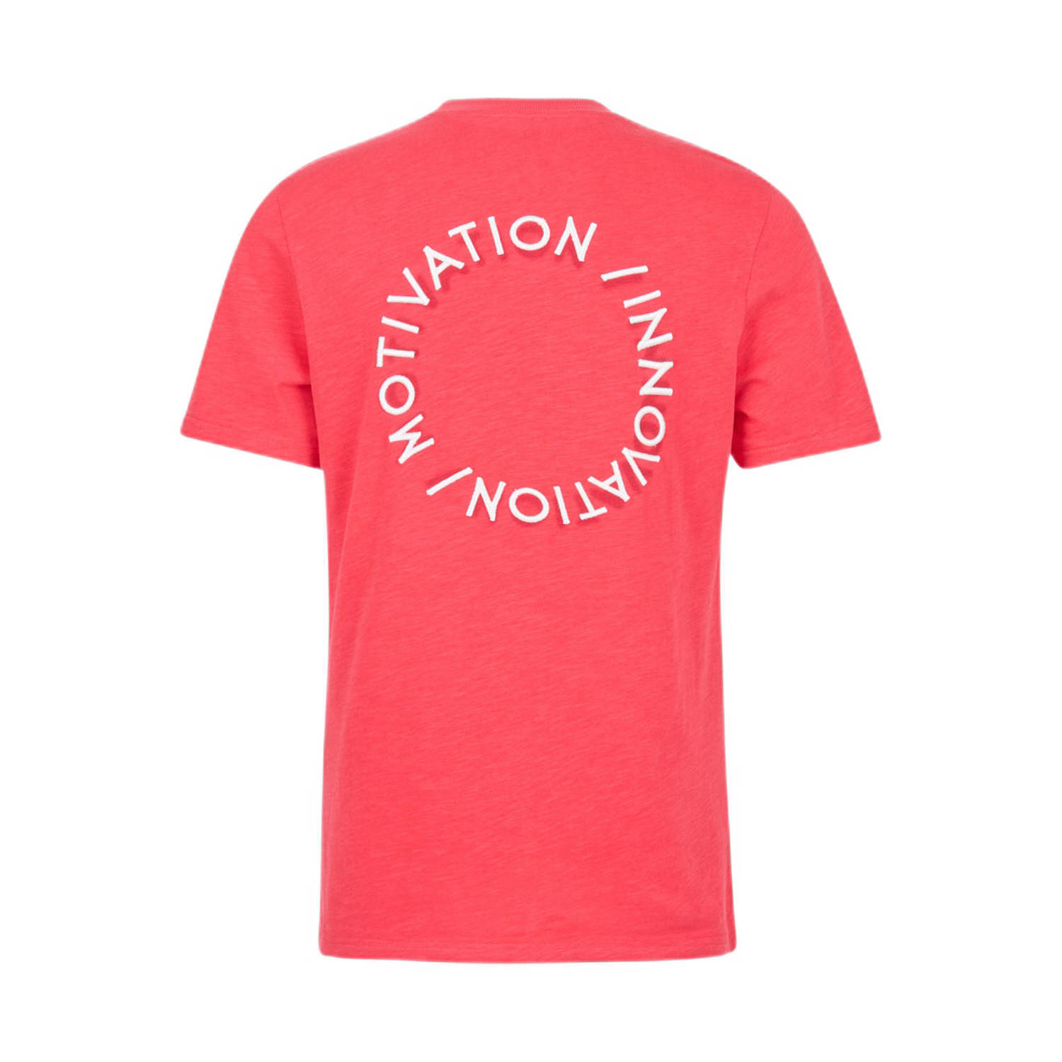 Shoeby T-shirt met backprint rood