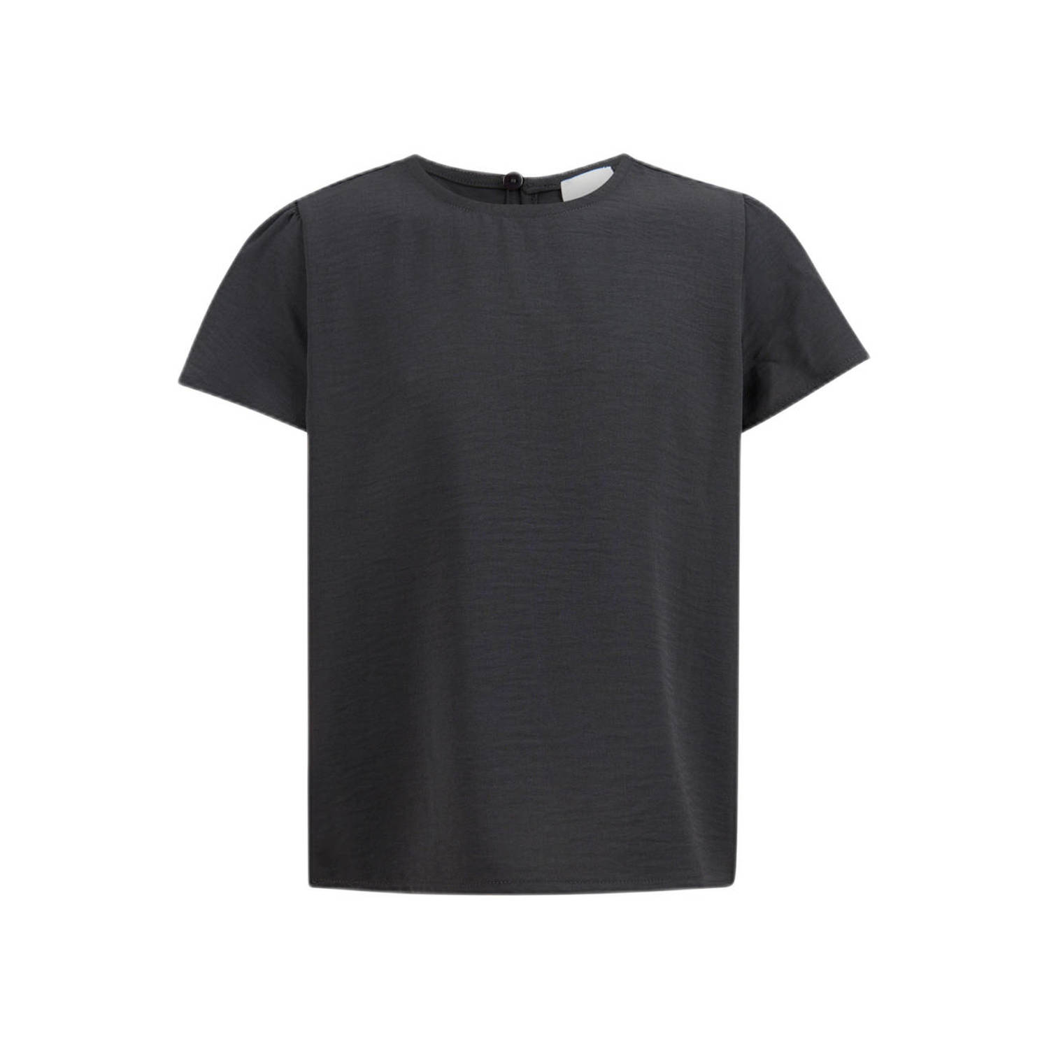Shoeby T-shirt zwart Meisjes Polyester Ronde hals Effen 110 116