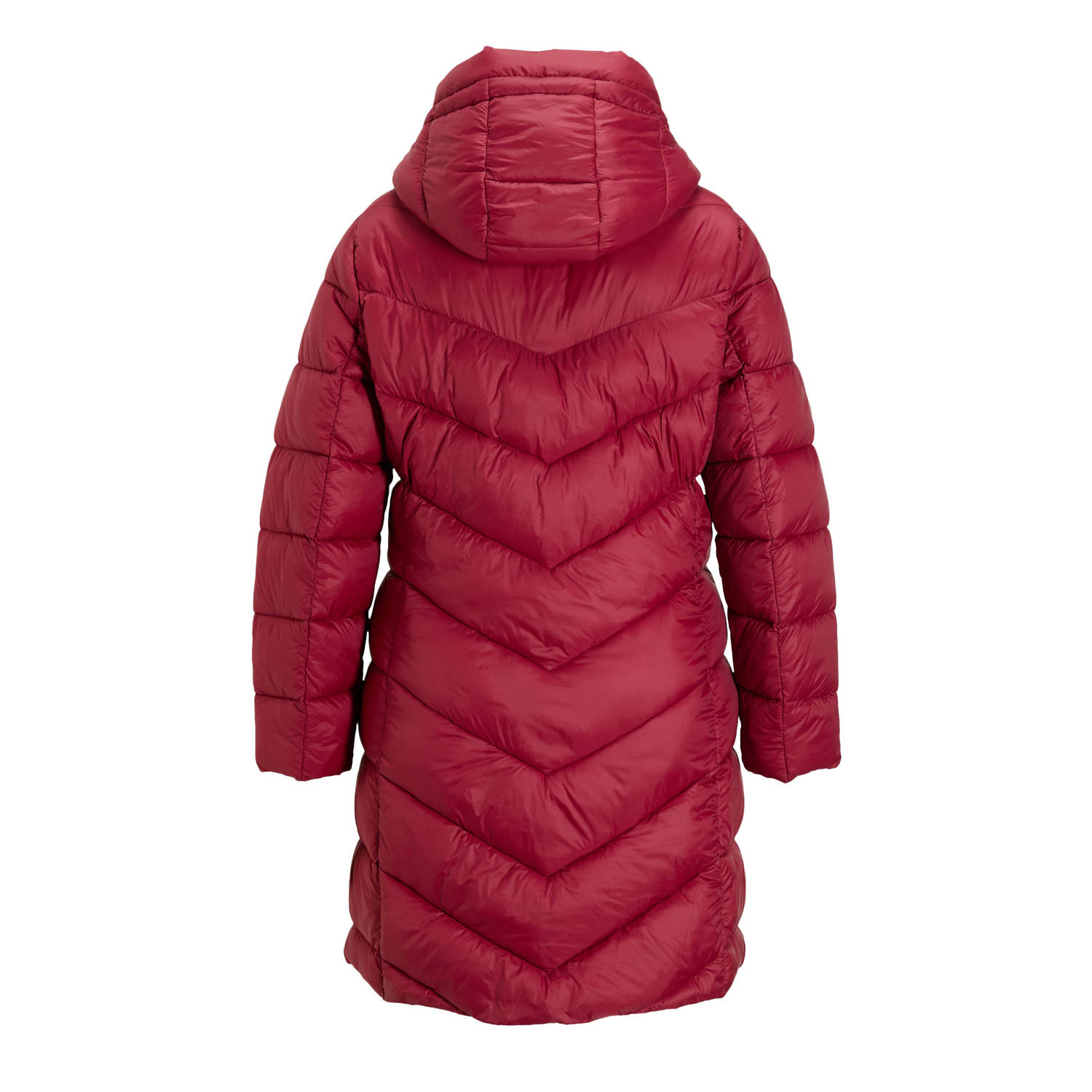 GREAT LOOKS gewatteerde jas rood