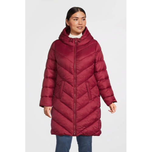 GREAT LOOKS gewatteerde jas rood afbeelding