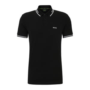 slim fit polo Paul met contrastbies black