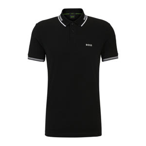 slim fit polo Paul met contrastbies black