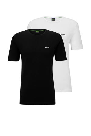 T-shirt - (set van 2) zwart/wit