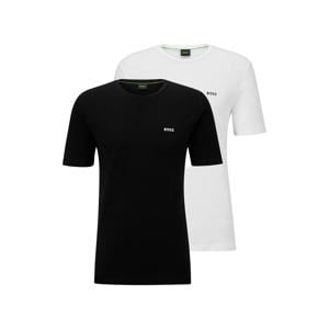 T-shirt - (set van 2) zwart/wit